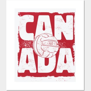 Vintage Canadian Soccer // Retro Canada Soccer Posters and Art